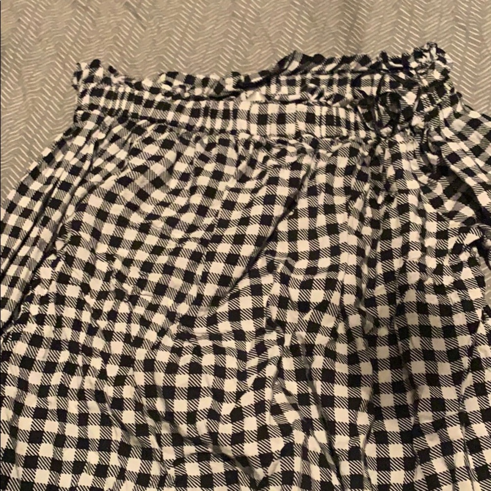 Off the shoulder houndstooth top
